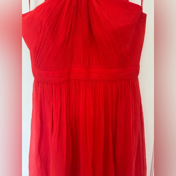 Red Silk J Crew Dress - Picture 3 of 10